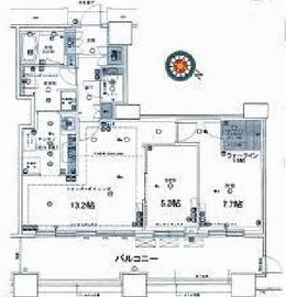 芝浦アイランド ケープタワー 32階 間取り図