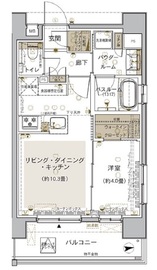 エクセレントシティ白金高輪 9階 間取り図