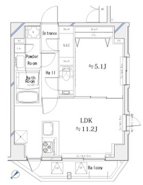 ガリシア品川 10階 間取り図