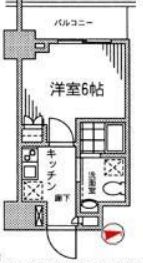 カスタリア門前仲町2 509 間取り図