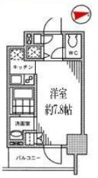 カスタリア門前仲町2 405 間取り図