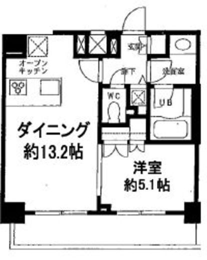 カスタリア門前仲町2 901 間取り図