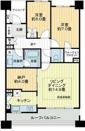 ブリリア外苑出羽坂 6階 間取り図