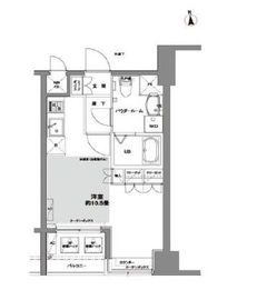 コンフォリア芝公園 702 間取り図