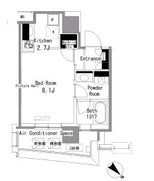 マイタワーレジデンス 1702 間取り図