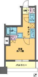 カスタリア東日本橋2 306 間取り図