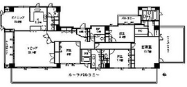 一番町マナーハウス 11階 間取り図
