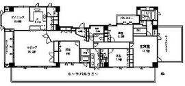 一番町マナーハウス 11階 間取り図