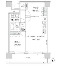 パークハビオ渋谷本町レジデンス 220 間取り図