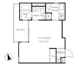 代々木MK COURT 405 間取り図