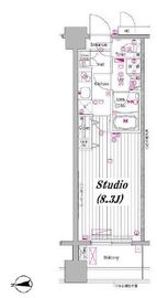 ガーラ・プレシャス東麻布 2階 間取り図