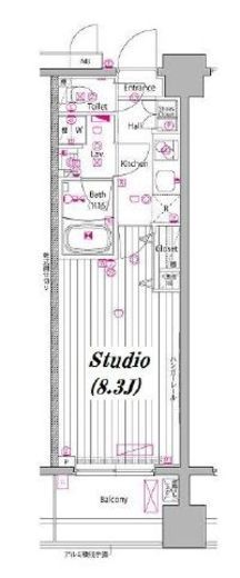 ガーラ・プレシャス東麻布 6階 間取り図