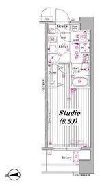 ガーラ・プレシャス東麻布 2階 間取り図