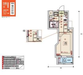 ビバリーホームズ五反田 410 間取り図