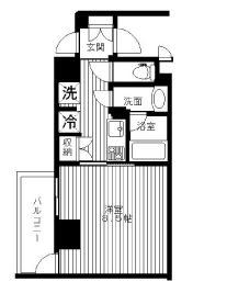 セリーズ門前仲町 501 間取り図