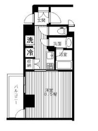 セリーズ門前仲町 501 間取り図