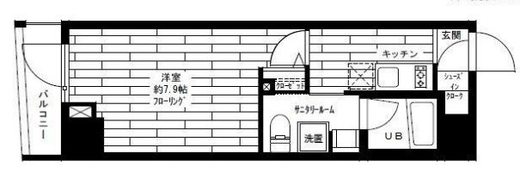 ステージファースト駒沢 5階 間取り図
