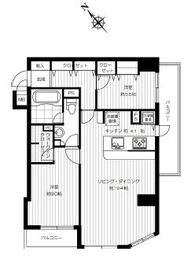 グラマシー恵比寿 503 間取り図