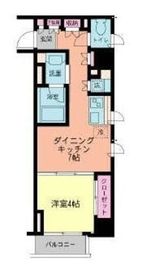 コスモグラシア清澄白河 204 間取り図