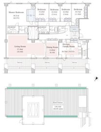 ラ・トゥール代々木上原 B402 間取り図