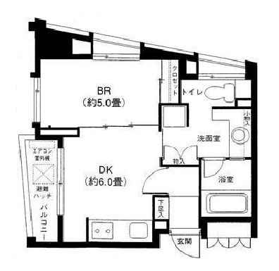 グランド・ルー都立大学 402 間取り図