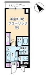 ファインクレスト上目黒 102 間取り図