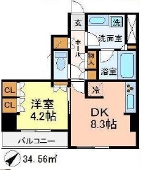 ブリリア日本橋茅場町 7階 間取り図