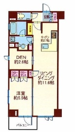 オープンレジデンシア高輪台 3階 間取り図