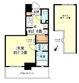 コスモリード目黒学芸大学イースト 501 間取り図