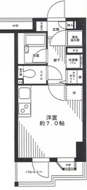 ブロードシティ東京 6階 間取り図