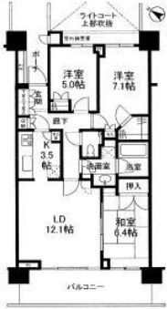 二子玉川ライズタワー 4階 間取り図
