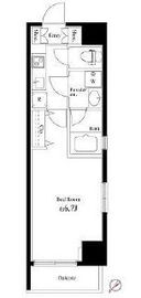 アップルレジデンス水道橋 802 間取り図