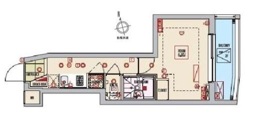 ビバリーホームズ五反田 206 間取り図