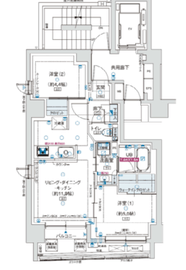 アルティザ東銀座 7階 間取り図