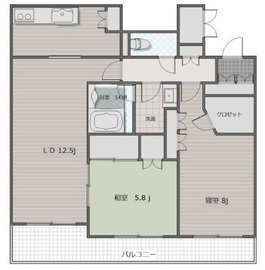 レフィール築地レジデンス 11階 間取り図