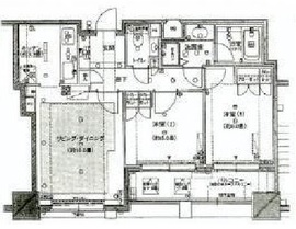 ファミール新宿グランスイートタワー 10階 間取り図