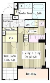 エル・セレーノ南麻布 201 間取り図