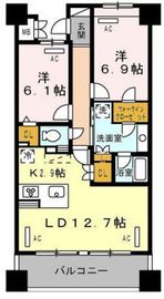 ロイヤルパークス豊洲 509 間取り図