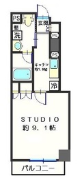 Feel A 渋谷 5階 間取り図