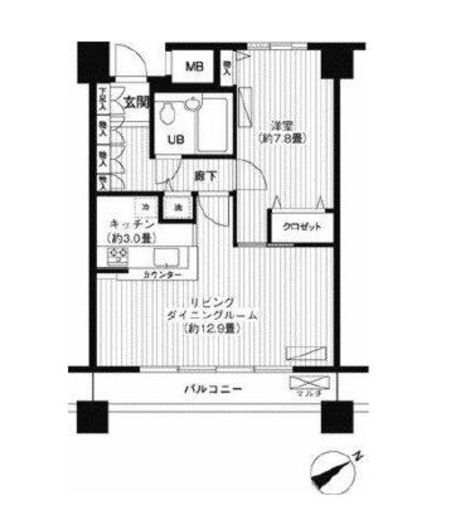 LOOP-M 605 間取り図