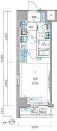 ジェノヴィア白金台グリーンヴェール 8階 間取り図