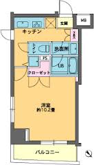 カスタリア東日本橋2 701 間取り図