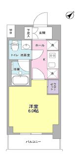 プラース千代田富士見 505 間取り図
