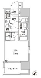 ラクラス幡ヶ谷 801 間取り図