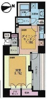 ベラカーサ秋葉原 3階 間取り図