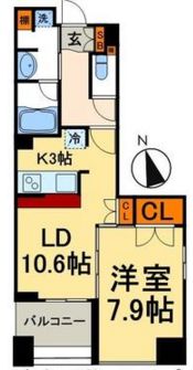 ベラカーサ秋葉原 8階 間取り図