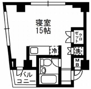 レジディア自由が丘2 303 間取り図