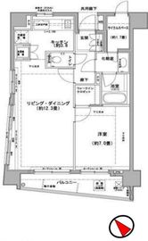 クレジデンス日本橋浜町 1201 間取り図