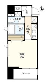 ウェルスクエア神保町 404 間取り図