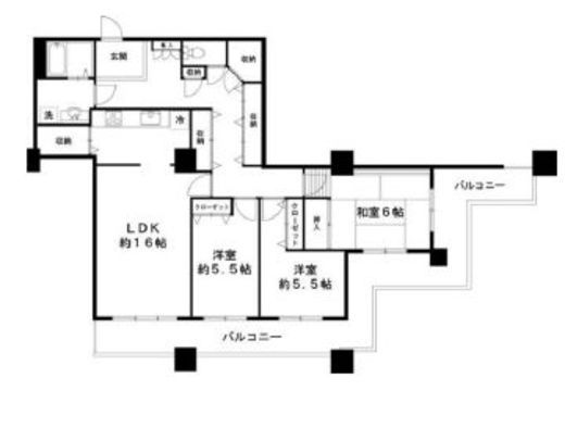 晴海ビュータワー（晴海アイランドトリトンスクエアビュータワー） 39階 間取り図
